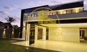 Imagem 2: SOBRADO MODERNO 4 SUÍTES PISCINA CHURRASQUEIRA LOTE 800m² NASCENTE CONDOMÍNIO RUA 08 VICEN