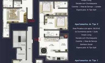 Imagem 2: Apartamentos em Itapema, com 02 dorms, sendo 01 suíte!!! Morretes