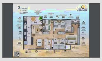 Imagem 2: Apartamento com 3 dormitórios à venda, 102 m² por R$ 599.000 - Jardim das Nações - Taubaté