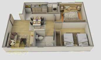 Imagem 3: Apartamento para Venda em Presidente Prudente, Chácaras Azaléias, 2 dormitórios, 1 banheir