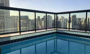 Imagem: Cobertura Moema Pássaros com piscina e