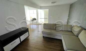 Imagem 2: Flat no bairro de Pinheiros disponível para locação contendo 80m², 2 dormitórios e 1 vaga