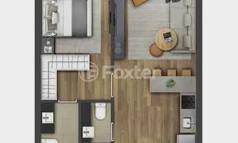 Imagem 2: Apartamento para venda possui 48 metros quadrados com 1 quarto em Cidade Baixa - Porto Ale