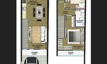 Imagem 4: Geminado 1 Suíte no Jardim Iririú, Joinville