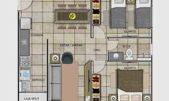 Imagem 4: Alugo apartamento 2 quartos na via expressa