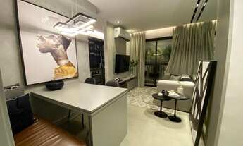 Imagem: Living Sunset apartamento com varanda e