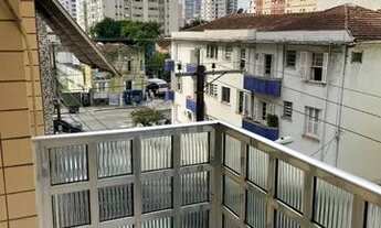 Imagem 7: Studio Mobiliado No Gonzaga, Quadra da Praia -Apto de Frente com sacada