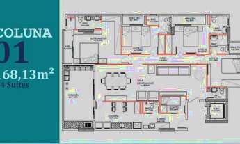 Imagem 4: Lançamento - Torre Única, 15 pav. Aps de 147 a 156 m², c/ 3 vagas. Sinal: R$ 31mil + Fin