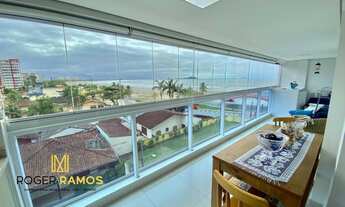 Imagem 3: Apartamento semi mobiliado em Bertioga na praia da Enseada, 2 dorm com vista para o mar