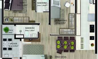 Imagem 7: Apartamento com 2 dormitórios à venda, 56 m² por R$ 321.563,76 - Panazzolo - Caxias do Sul