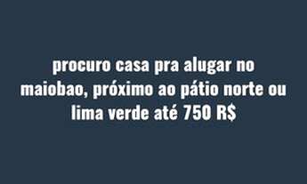 Imagem: Casa pra alugar lima verde ou maiobao