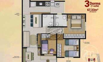 Imagem 2: Apartamento com 2 dormitórios à venda, 54 m² por R$ 528.500,00 - Alto de Santana - São Pau