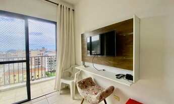 Imagem 2: Apartamento com 1 Quarto, Sacada, 1 Vaga à venda em Enseada, Guarujá