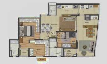 Imagem 4: Apartamento com 3 dormitórios à venda, 93 m² por R$ 1.290.000,00 - Jardim Apolo - São José