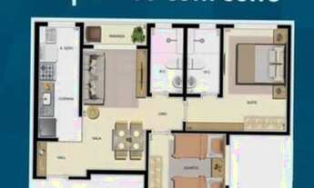 Imagem 4: Apartamento para venda tem 52 metros quadrados com 2 quartos em Kennedy - Nova Iguaçu - RJ