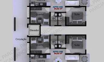 Imagem 7: Lançamento no Altiplano com 2 ou 3 Quartos sendo 1 Suíte, Elevador e Lazer