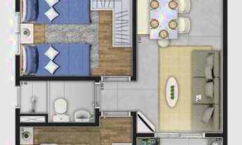 Imagem 2: Apartamento de 46 metros quadrados no bairro Parque Jandaia com 2 quartos