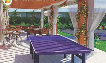 Imagem 2: Casas lineares de 2 quartos sendo 1 suíte com piscina e shurrasqueira