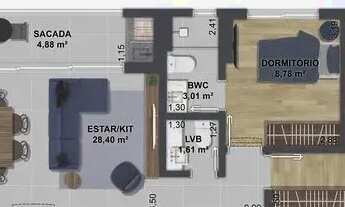Imagem 5: Apartamento 3 Dormitórios para venda em Florianópolis - SC