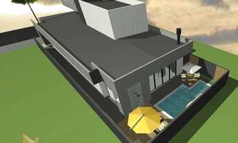 Imagem 6: Casa moderna c/ piscina, 3 dormitórios, no residencial Shalom