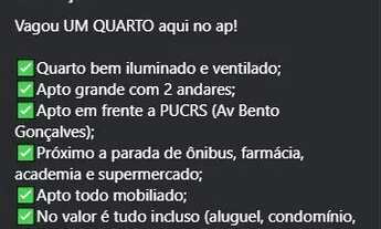 Imagem: Quarto mobiliado para estudantes - Em frente