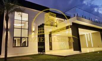 Imagem 4: SOBRADO MODERNO 4 SUÍTES PISCINA CHURRASQUEIRA LOTE 800m² NASCENTE CONDOMÍNIO RUA 08 VICEN