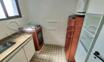 Imagem 3: Flat no bairro de Pinheiros disponível para locação contendo 80m², 2 dormitórios e 1 vaga