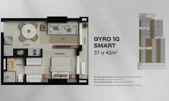 Imagem 3: Apartamento Opus Praça do Sol 37m²