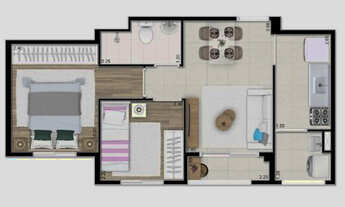 Imagem 6: Saia do aluguel apartamento proximo a estação