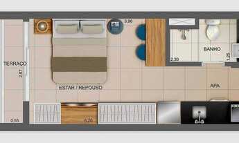 Imagem 7: Studio para venda possui 24 m² com 1 quarto em Indianópolis - São Paulo - SP