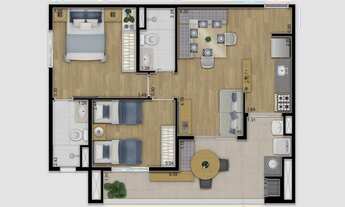 Imagem 7: Apartamento para venda tem 64 metros quadrados com 2 quartos em Vila Ipojuca - São Paulo