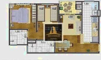 Imagem 2: Apartamento, 60 m² - venda por R$ 235.000,00 ou aluguel por R$ 1.000,00/mês - Jardim São J