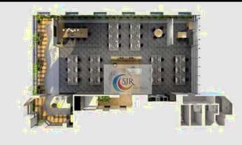 Imagem 5: Sala comercial de 250 m² com 4 vagas de garagem, forro de gesso, piso elevado e ar condici