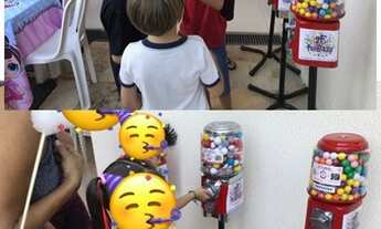 Imagem 2: MAIS => D.I.V.E.R.S.Ã.O e A.L.E.G.R.I.A-> PARA -> SUA -> F.E.S.T.A ou E.V.E.N