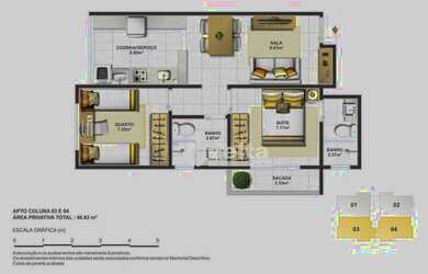 Imagem 16: Apartamento com 2 dormitórios à venda, 46 m² por R$ 165.000,00 - Dona Zulmira - Uberlândia