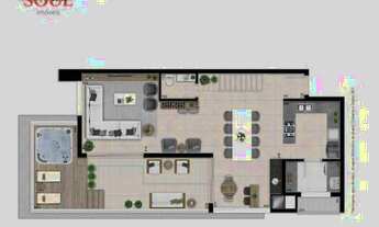 Imagem 4: Cobertura com 2 dormitórios à venda, 193 m² por R$ 3.023.149,47 - Bigorrilho - Curitiba/PR