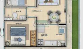 Imagem 3: Apartamento para aluguel com 43 metros quadrados com 2 quartos em Planalto - Manaus - AM