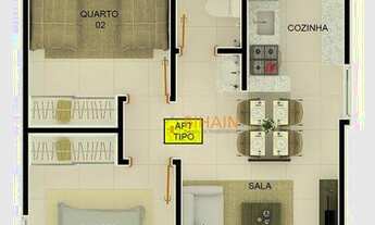 Imagem 6: Prédio novo, individual, dois quartos, rua Vereador Nelson Cunha