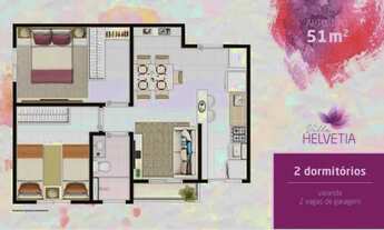 Imagem 4: Lindo apartamento no Villa Helvetia. 51 m2, dois dormitórios, área de lazer completa