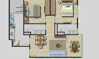 Imagem 5: APARTAMENTO 2 QUARTOS + 1 SUÍTE NO RIO VERMELHO À VENDA - RESIDENCIAL GOYA