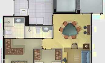 Imagem 5: APTO C/ 65 M² / 02 QUARTOS SENDO 01 SUÍTE / 02 VAGAS REF: 3446425