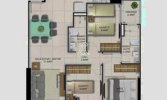 Imagem 2: Apartamento com 3 dormitórios à venda, 118 m² por R$ 1.596.542,10 - Praia da Costa - Vila