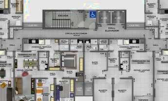 Imagem 7: Apartamento na Ponta Verde de 86 m² com varanda composto por 3 quartos + DCE, 2 vagas e