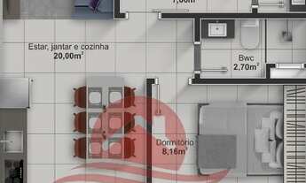 Imagem 5: Apartamento para venda tem 53 metros quadrados com 2 quartos em Caioba - Matinhos - PR