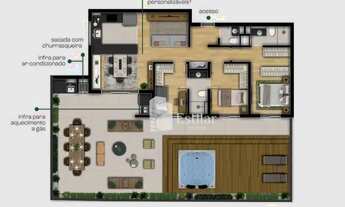 Imagem 2: Apartamento Garden 03 quartos (01 suíte) no Bacacheri, Curitiba