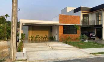 Imagem 7: Mosaico Ponta Negra 03 Suítes, Sala de estar/Jantar/ Área gourmet com Churrasqueira bafo à