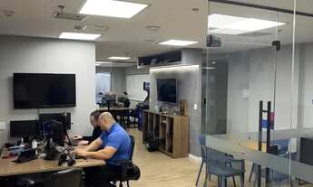 Imagem 3: Conjunto comercial p/ venda tem 94 m² c/ 3 salas, 2 banheiros sendo 1 de reunião - 2 vagas