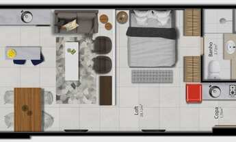 Imagem 4: Apartamento à venda 1 Quarto, 1 Vaga, 37.21M², BARRO VERMELHO, VITÓRIA - ES