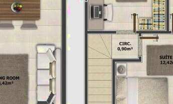 Imagem 5: Sobrados Geminados C/02 Suites +Sacada e C/Otimo Padrao em Acabamento No Bairro Bom Retiro