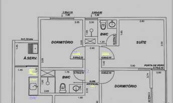 Imagem 6: Apartamento para venda tem 74 metros quadrados com 3 quartos